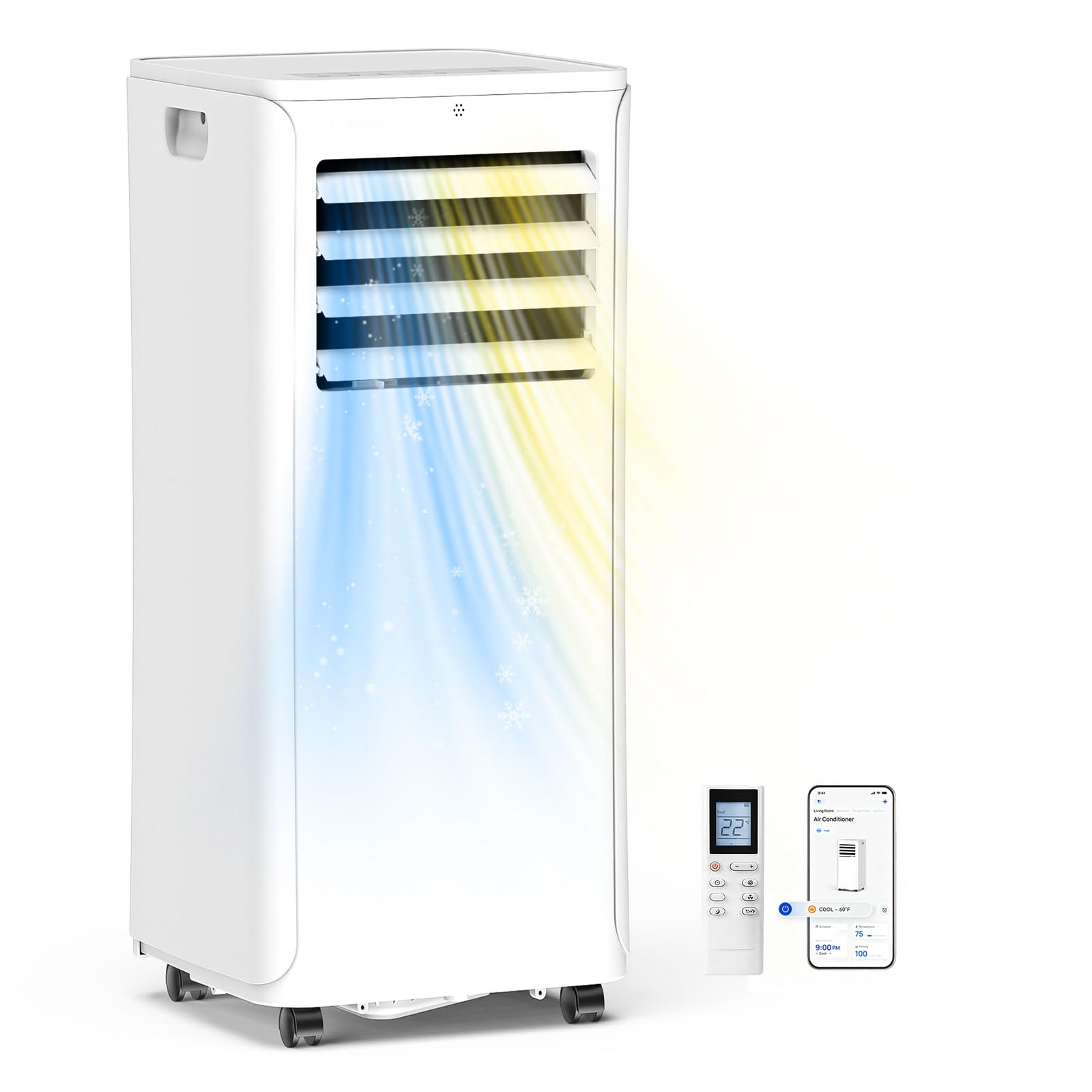 Portable Air Conditioner, 3-in-1 - Includes Complete Window Mount Kit - Lo Cendre