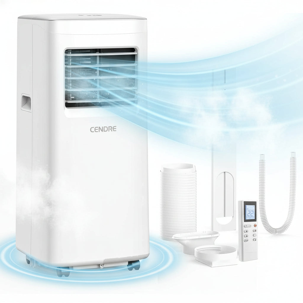 Portable Air Conditioner, 3-in-1 - Includes Complete Window Mount Kit - Lo Cendre