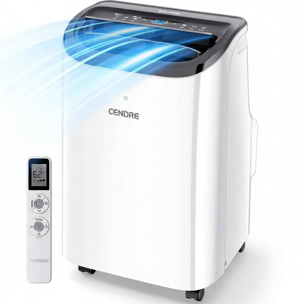 Cendre Max Portable Air Conditioner 12,000 BTU for 550 Sq.Ft, Quiet - Lo Cendre