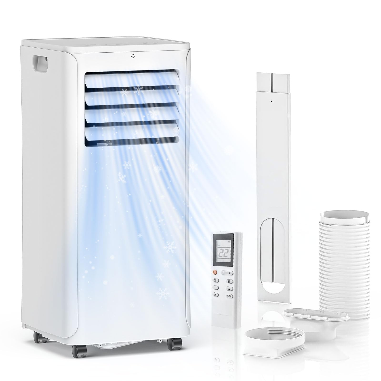 Portable Air Conditioner, 3-in-1 - Includes Complete Window Mount Kit - Lo Cendre