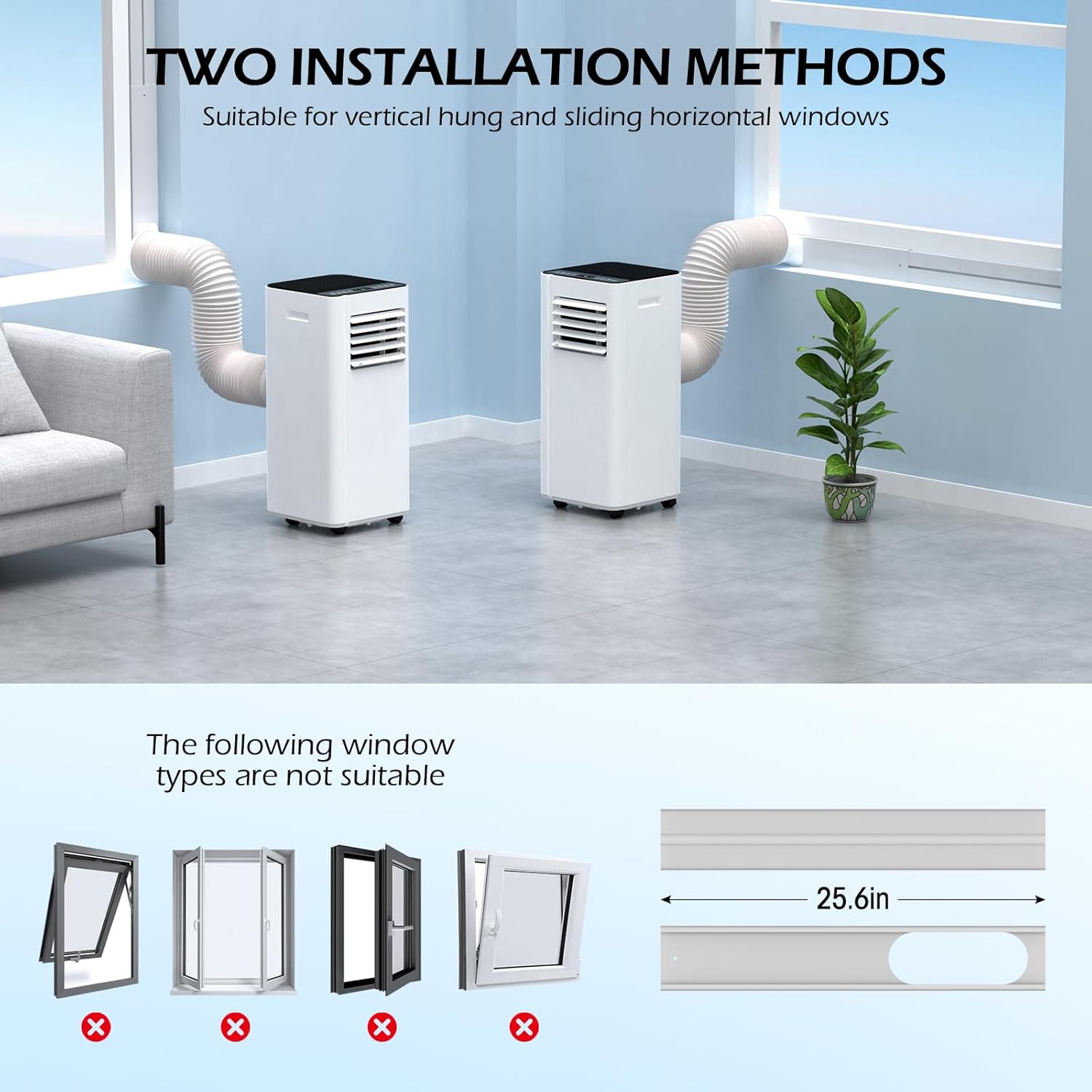 Cendre Portable Air Conditioner 16000 BTU with WiFi & Quiet 40dB Mode - Lo Cendre