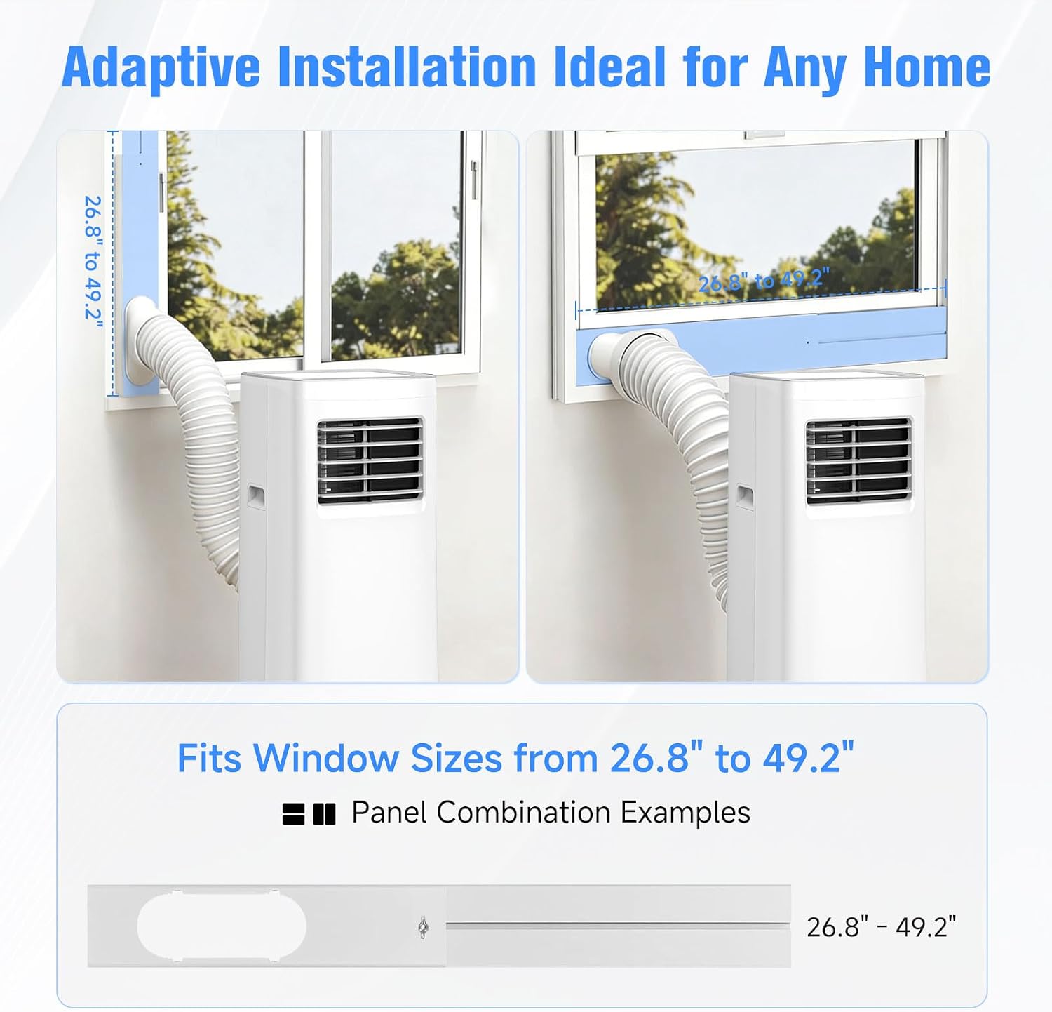 Portable Air Conditioner, 3-in-1 - Includes Complete Window Mount Kit - Lo Cendre