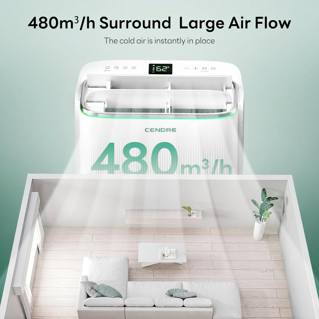 Cendre Smart Inverter Portable AC Unit 14000 BTU Ultra Quiet - Lo Cendre